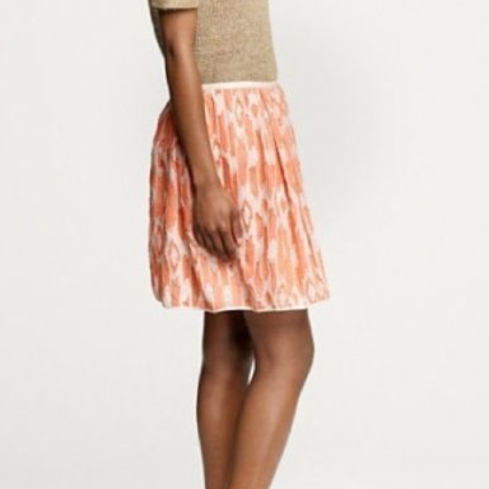 NWOT J.Crew orange detailed skirt women's size 4 (K20) - Picture 3 of 7